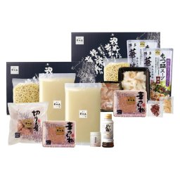 実りの秋の贈り物 水たき･もつ鍋セット 博多華味鳥 水たき:水たき生スープ（600g）×2、華味鳥切り身（300g）･華つくね（200g）･ちゃんぽん麺（150g）･博多ぽん酢（220ml）･柚胡椒（30g）×各1、もつ鍋:もつ鍋スープ（600g）×2、牛小腸（200g）