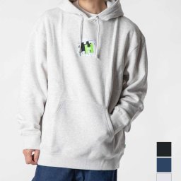 ハフ HUF PF00520 スウェット メンズ レディース トップス パーカー 長袖 フード プルオーバー フーディ MIS-FIT PO HOOD ロゴ ロングスリーブ ストリート シンプル カジュアル 裏起毛 クルーネック ウェア  プリント アスレチックヘザー ネイビー ブラック S M L XL