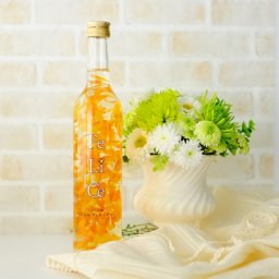 お中元 夏ギフト 【送料無料】【花びら入りのお酒】陽気なフェリーチェ りんごフレーバー インテリアリキュール 映え 菊 カレンデュラ 495ml 豊幸園 ラッピング 熨斗 送料無料(北海道、沖縄を除く)