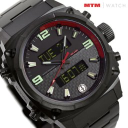 MTM エムティーエム エアー ストライク 2 チタン コンパス クロノグラフ GMT メンズ 腕時計 ブランド AS2-TBK-CBRD-MBTI AIR STRYK 2 プレゼント 実用的