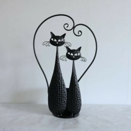 プランター おしゃれ ねこ 屋内 屋外 アイアン 花台 母の日 プレゼント ギフト 花瓶【送料無料】北海道・沖縄・離島を除く