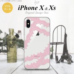 【iPhoneX】【スマホケース/スマホカバー】【アイフォンX】iPhoneX スマホケース カバー アイフォンX レースB ピンク nk-ipx-tp1099【メール便送料無料】