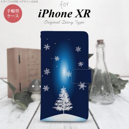 iPhoneXR iPhone XR 手帳型スマホケース カバー 雪 ツリー  nk-004s-ipxr-dr639