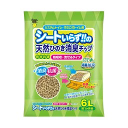 スーパーキャット NEWシートいらずの天然ひのき消臭チップ ひのきオイルプラス 6L 猫用品 ねこグッズ ペットグッズ ペット用品 猫砂