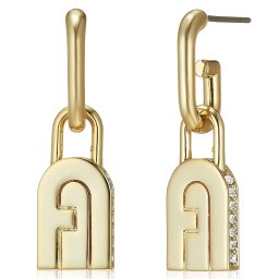 新品 FURLA フルラ ピアス 両耳用 MOON ARCH ムーン アーチ WJ00054 WJ00054OR イエロー ゴールド カラー スワロフスキー レディース 女性 ギフト プレゼント お祝い 誕生日