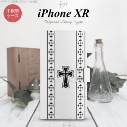 iPhoneXR iPhone XR 手帳型スマホケース カバー ゴシック クリア 黒  nk-004s-ipxr-dr1005