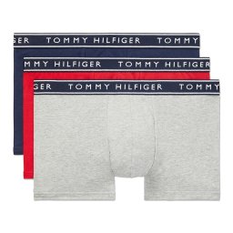 トミーヒルフィガー：OP COTTON STRETCH ボクサーパンツ3PK (マホガニー)[ボクサーパンツ/ 男性下着/ メンズインナー/人気ブランド/おすすめギフト/誕生日プレゼント/メンズファッション]