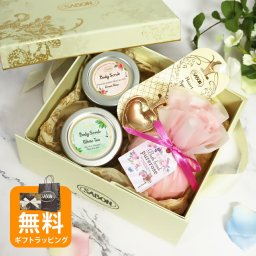 バスタイム満喫セット オリジナル4点セット サボン SABON ボディスクラブ60g ランダムで2個付き ハートスプーン バスボム ボディケア バスタイム ギフト プレゼント 2026 香り
