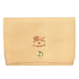 イルビゾンテ IL BISONTE 折財布 スナップボタン留 NATURAL ナチュラル ヌメ C0521 P 120 レザー 本革 誕生日 結婚祝い 結婚式 彼氏 息子 夫 男性 彼女 妻 女性 財布 バレンタイン 高級 ホワイトデー 父の日 母の日 即日発送