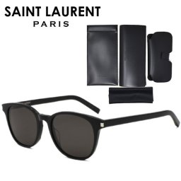 サンローラン サングラス メンズ レディース ブランド ウェリントン UVカット ユニセックス  ケース付 SAINT LAURENT SL527ZOE-001 国内正規品