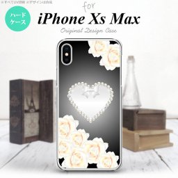 iPhoneXsMax iPhone XS Max スマホケース ハードケース ハート D 黒 メンズ レディース nk-ixm-233