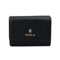 フルラ FURLA 財布 三つ折り財布 折りたたみ財布 ミニ財布 WP00318 ARE000 O6000 CAMELIA S COMPACT WALLET TRIFOLD カメリア NERO ブラック