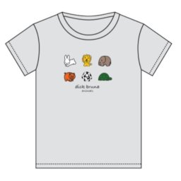 ミッフィー miffyTシャツ アニマル グレー
