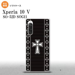 Xperia10V Xperia10V スマホケース 背面ケースソフトケース ゴシック 黒 白 2023年 7月発売 nk-xp105-tp1011
