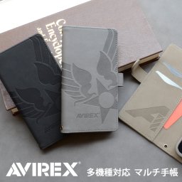 ラッピング無料 送料無料 【 AVIREX アヴィレックス 正規品 多機種対応 手帳型ケース 】 マルチ スマホケース avirex 多機種対応 手帳型 ブランド iphone xperia galaxy huawei google pixel aquos など多くの機種に対応
