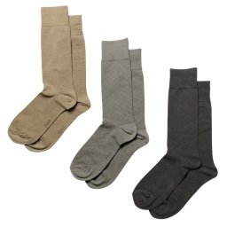ポロラルフローレン：ASSORTED PATTERNS COTTON ソックス 3PK (カーキアソート)[ソックス/ 男性下着/ メンズインナー/人気ブランド/おすすめギフト/誕生日プレゼント/メンズファッション]