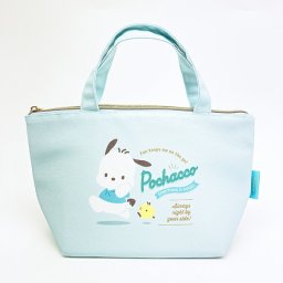 サンリオ ポチャッコ バッジロゴ 保冷帆布ランチバッグ SANRIO