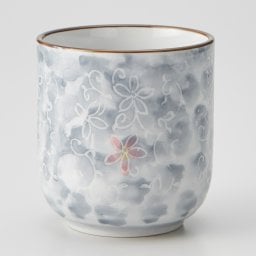TAMAKI 和の器 カップ ロング 墨小花 おしゃれ かわいい 和食器 お茶 カフェ風 食洗機対応 電子レンジ対応 母の日 ギフト プレゼント【TOTU】
