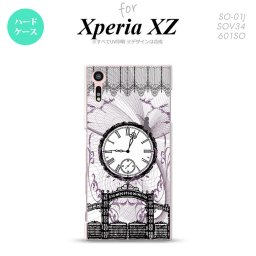 【SO01J】【スマホケース/スマホカバー】【エクスペリア XZ 】SO01J スマホケース XPERIA XZ SO-01J カバー エクスペリア XZ  妖精と時計 黒 nk-so01j-1256【メール便送料無料】