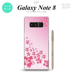 【SC01K】【スマホケース/スマホカバー】【ギャラクシー ノート8】SC01K スマホケース Galaxy Note8 SC-01K カバー ギャラクシー ノート8 花柄・サクラ（B） ピンク nk-sc01k-184【メール便送料無料】