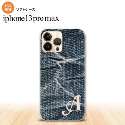 iPhone13ProMax iPhone13 Pro Max ケース ソフトケース ピクチャ ジーンズ 青 +アルファベット iPhone13 プロ マックス 6.7インチ おしゃれ かわいい メンズ レディース キッズ デザインたくさん nk-i13pm-tp731i