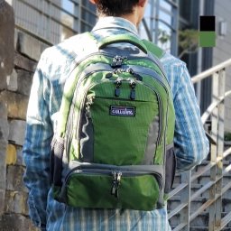 リップストップデイパック チェストハーネス ウェストベルト 付き カジュアル リュック 丈夫 ナイロンリュック