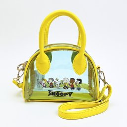 スヌーピー クリアショルダーバッグ (スカイブルー×イエロー) SNOOPY