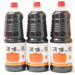 調味の素カツオだし入 ヤマコノのデラックス醤油 味噌平醸造(岐阜県)ペット 1800ml×3