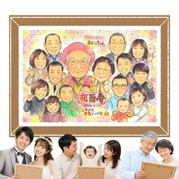 誕生日のお祝いに、似顔絵のプレゼントはいかがですか。 似顔絵 百寿 ギフト プレゼント 手描き 贈り物 名入れ 誕生日 お祝い 長寿 白寿 記念日 大人数 ご両親 祖父母 孫 修正無料 名入れ 下書き確認 喜ばれる サプライズ 一生もの かわいい 宝物 100歳 長寿 百寿祝い お祝い返し おしゃれ ブライダルギフト おすすめ 白寿祝い 家族 同窓会 喜寿祝い メモリアル 傘寿祝い 大量注文 感動