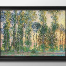 クロード モネ Die Pappeln in Giverny A3 サイズ ポスター アート おしゃれ 絵画 インテリア 北欧 イラスト マット紙 艶消し アートパネル 額 フレーム デザイン 壁掛け ギフト 新築祝い ディスプレイ 引越し祝い　新生活　空間デザイン