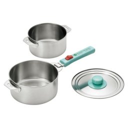 【送料無料・包装無料・のし無料】燕熟の技 ハンドル着脱式鍋14cm&16cmセット EJQ-800(B5)/ギフト お歳暮 入学祝い 卒業祝い 就職祝い 結婚祝い 誕生日 出産祝い 引越祝い 香典返し 新盆 初盆 御礼 内祝い 快気祝い ご挨拶 志 法事
