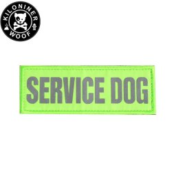 KILONINER キロナイナー カスタマイズ用パッチ Reflective High Visibility SERVICE DOG Patch Green ワッペン