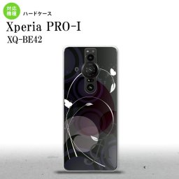 XperiaPRO-I Xperia PRO-I スマホケース 背面ケース ハードケース バタフライ 蝶 A 黒 +アルファベット 背面カバー android nk-xproi-204i