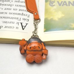 大黒さま チャームブックマーカー【レザー 本革 VANCA バンカクラフト革物語 国産 ハンドメイド 贈り物 即納】