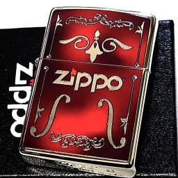 ZIPPO ライター ロゴデザイン 銀チタン シルバー＆レッドマーブル ジッポ かっこいい チタニウム加工 赤 おしゃれ メンズ ギフト プレゼント
