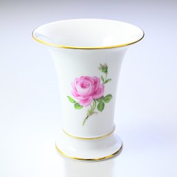マイセン ピンクローズ マイセンのバラ ピンクの薔薇 花瓶 ベース 16cm Meissen 020110-50035-1 インテリア雑貨 置物 オブジェ 送別会 誕生日 お中元 還暦祝い 結婚祝い 結婚式 高級 父の日 母の日【スペシャルラッピング660円(別売り)】 即日発送 成人祝い ホワイトデー