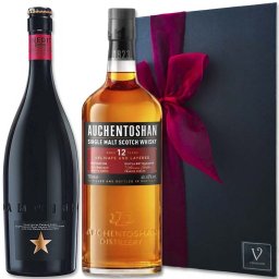 夏ギフト お中元 ビール ウイスキー ギフト 2本セット【ウイスキー：オーヘントッシャン12年】【ビール：イネディット】リボン 化粧箱入 ボックス
