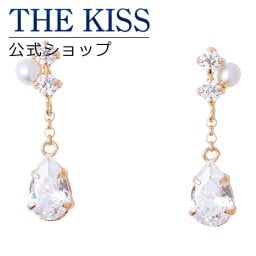 【ラッピング無料】THE KISS 公式ショップ K10 ピンクゴールド ピアス レディースジュエリー・アクセサリー ジュエリーブランド THEKISS レディースピアス プレゼント SA-129PL-CB ザキス ギフト アニバーサリー
