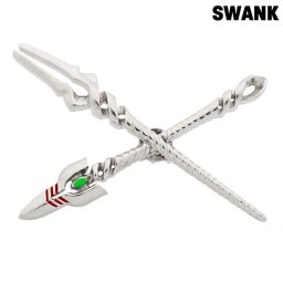 スワンク ブランド カフス タイピン メンズ ネク SWANK×EVANGELION ヱヴァンゲリヲン ロンギヌスの槍 カシウスの槍 ピンス タイバー SWE16509 おしゃれ ギフト