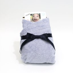 体重米【ブライダル】 今治産バスタオルのおくるみ付き単品 ブルー 結婚式 両親ギフト 記念品贈呈 ウェイトライス 出生体重米 新潟県産コシヒカリ100% 【単品】