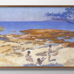 アンリ エドモンド クロス Beach at Cabasson A3 サイズ ポスター アート おしゃれ 絵画 インテリア 北欧 イラスト マット紙 艶消し アートパネル 額 フレーム デザイン 壁掛け ギフト 新築祝い ディスプレイ 引越し祝い　新生活　空間デザイン