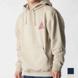 ハフ HUF PF00516 パーカー メンズ トップス スウェット 長袖 フード フーディ HIGH ADVENTURE P/O HOODIE ロゴ プルロングスリーブ プルオーバー ストリート シンプル カジュアル サンド ネイビー S M L XL