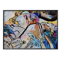 ワシリー カンディンスキー 太陽とガラスの絵画 A3 サイズ ポスター アート おしゃれ 絵画 インテリア 北欧 イラスト マット紙 艶消し アートパネル 額 フレーム デザイン 壁掛け ギフト 新築祝い ディスプレイ 引越し祝い　新生活　空間デザイン 