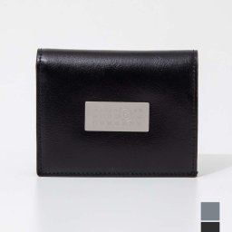 エムエム6 MM6 SA5UI0015 P6692 二つ折り財布 NUMERIC BIFOLD WALLET メンズ レディース 財布 ミニ財布 レザー コンパクトウォレット ロゴ ギフト カジュアル プレゼント 記念 お祝い ブラック