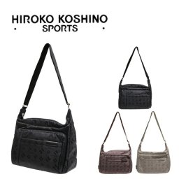 HIROKO KOSHINO SPORTS コシノヒロコ HSBQ5510 ショルダーバッグ 船型 ショルダー バッグ 斜め掛け 肩掛け カバン サコッシュ レディース お出かけ サブバッグ 旅行 軽量 エレガント ギフト プレゼント 母の日 敬老の日