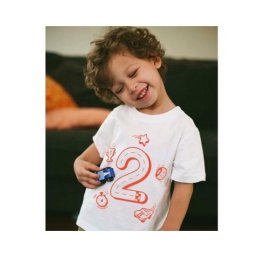 半額セール3900円→1950円【キッズ】半袖Tシャツ「2歳Tシャツ（バースデーTシャツ）」(親子おそろい服)