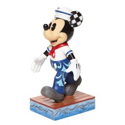 ジム ショア Jim Shore ディズニー トラディション Disney Traditions ミッキー セーラースタイル 6008079 ホワイト＋ブルー系マルチカラー 置物 インテリア 木彫り調フィギュア