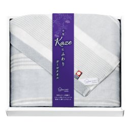 実りの秋の贈り物 バスタオル 今治 Kaze にふわり グレー 60×110cm