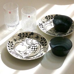 北欧ブランド食器　アラビアARABIA　イッタラiittala  ボウル・プレート・グラスタンブラー6ピースセット【食器セット　お祝い　新生活　プレゼント　自宅用食器　贈答品　ブランドのお皿】【御結婚御祝・内祝・新築御祝・還暦御祝・御礼・寿・ギフト包装可能】
