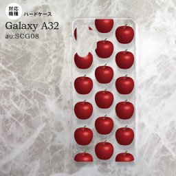 SCG08 Galaxy A32 ケース ハードケース りんご 林檎 赤 nk-a32-048